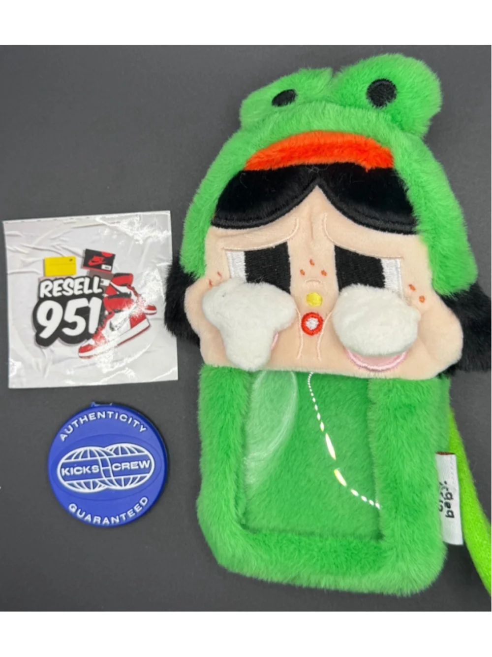 Crybaby Sad Club Card Holder What A Frog Crying Again Plush Keychain Holder